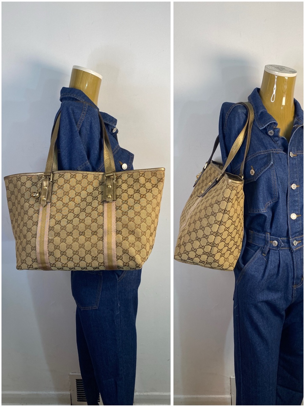 ✨️GUCCI GG Canvas Jolicoeur Tote Bag